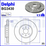 Piduriketas DELPHI BG3430