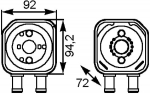&Otilde;liradiaator,mootori&otilde;li MAHLE CLC 164 000S