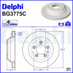 Piduriketas DELPHI BG3775C