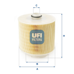 &Otilde;hufilter UFI 27.598.00