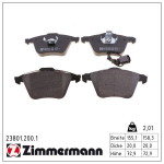 Piduriklotsi komplekt,ketaspidur ZIMMERMANN 23801.200.1