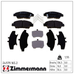 Piduriklotsi komplekt,ketaspidur ZIMMERMANN 24979.165.2