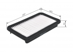 &Otilde;hufilter BOSCH F 026 400 191