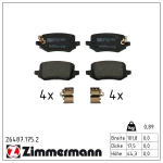 Piduriklotsi komplekt,ketaspidur ZIMMERMANN 26487.175.2