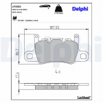 Piduriklotsi komplekt,ketaspidur DELPHI LP3585