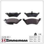 Piduriklotsi komplekt,ketaspidur ZIMMERMANN 24036.165.1
