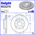 Piduriketas DELPHI BG2278