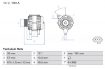 Generaator BOSCH 0 986 084 480