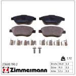 Piduriklotsi komplekt,ketaspidur ZIMMERMANN 23600.190.2