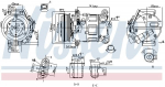 Kompressor,kliimaseade NISSENS 890801