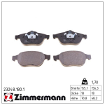 Piduriklotsi komplekt,ketaspidur ZIMMERMANN 23248.180.1