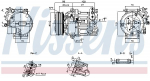 Kompressor,kliimaseade NISSENS 890591