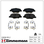 Piduriklotsi komplekt,ketaspidur ZIMMERMANN 22838.195.2