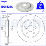Piduriketas DELPHI BG5129C