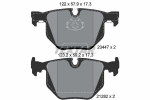 Piduriklotsi komplekt,ketaspidur TEXTAR 2344702