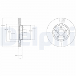 Piduriketas DELPHI BG9074