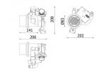 Radiaator,heitgaaside tagasijooks MAHLE CE 39 000P