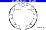 Piduriklotside komplekt,seisupidur ATE 03.0137-3051.2
