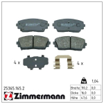 Piduriklotsi komplekt,ketaspidur ZIMMERMANN 25365.165.2