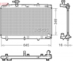 Radiaator,mootorijahutus DENSO DRM50155