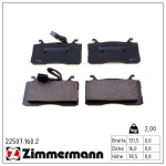 Piduriklotsi komplekt,ketaspidur ZIMMERMANN 22507.160.2