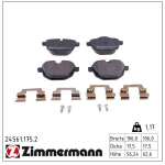 Piduriklotsi komplekt,ketaspidur ZIMMERMANN 24561.175.2