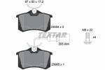 Piduriklotsi komplekt,ketaspidur TEXTAR 2355403