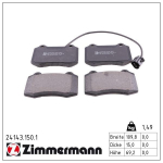 Piduriklotsi komplekt,ketaspidur ZIMMERMANN 24143.150.1