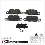 Piduriklotsi komplekt,ketaspidur ZIMMERMANN 24554.160.9
