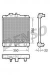 Radiaator,mootorijahutus DENSO DRM40003