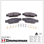 Piduriklotsi komplekt,ketaspidur ZIMMERMANN 23423.180.2