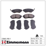 Piduriklotsi komplekt,ketaspidur ZIMMERMANN 23865.180.1