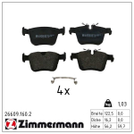Piduriklotsi komplekt,ketaspidur ZIMMERMANN 26609.160.2