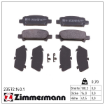 Piduriklotsi komplekt,ketaspidur ZIMMERMANN 23572.140.1