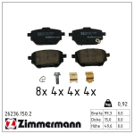 Piduriklotsi komplekt,ketaspidur ZIMMERMANN 26236.150.2
