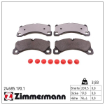 Piduriklotsi komplekt,ketaspidur ZIMMERMANN 24685.170.1