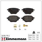 Piduriklotsi komplekt,ketaspidur ZIMMERMANN 26195.170.2