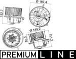 Salongipuhur MAHLE AB 149 000P