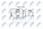 Liigendlaager, veov&otilde;ll NTY NPW-TY-023