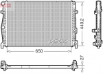Radiaator,mootorijahutus DENSO DRM32061