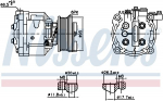 Kompressor,kliimaseade NISSENS 891078