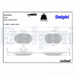 Piduriklotsi komplekt,ketaspidur DELPHI LP1474