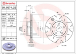 Piduriketas BREMBO 09.5674.2S