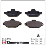 Piduriklotsi komplekt,ketaspidur ZIMMERMANN 21436.170.2
