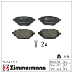 Piduriklotsi komplekt,ketaspidur ZIMMERMANN 26654.170.2
