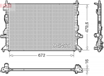 Radiaator,mootorijahutus DENSO DRM10126