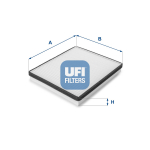 Filter,salongi&otilde;hk UFI 53.057.00