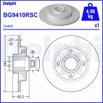 Piduriketas DELPHI BG9410RSC
