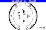 Piduriklotside komplekt,seisupidur ATE 03.0137-4013.2