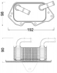 &Otilde;liradiaator,mootori&otilde;li MAHLE CLC 186 000S